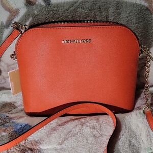 Michael Kors Vibrant Orange Crossbody Bag